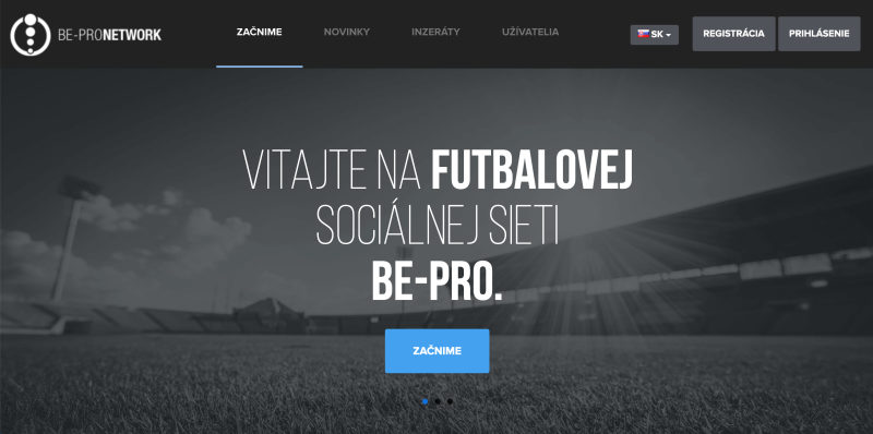 Náhľad webu BE-PRO