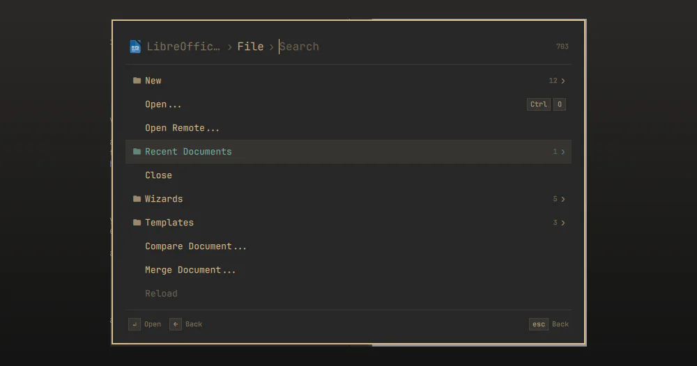 Search Menu Items